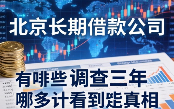北京长期借款公司有哪些？调查三年，我看到的真相