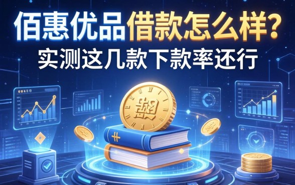 佰惠优品借款怎么样？实测这几款下款率还行