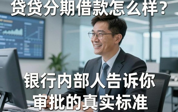 贷贷分期借款怎么样？银行内部人告诉你审批的真实标准