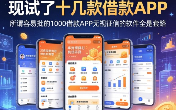 我试了十几款借款APP，发现所谓容易批的1000借款APP和无视征信的软件全是套路