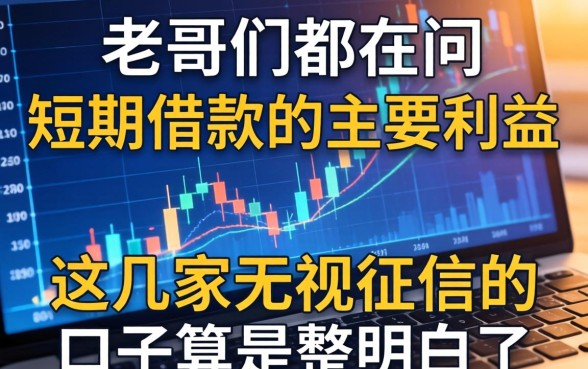 老哥们都在问短期借款的主要利益有哪些,这几家无视征信的口子算是整明白了