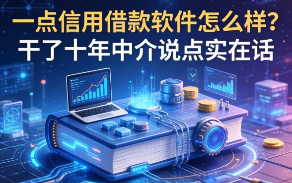 一点信用借款软件怎么样？干了十年中介说点实在话
