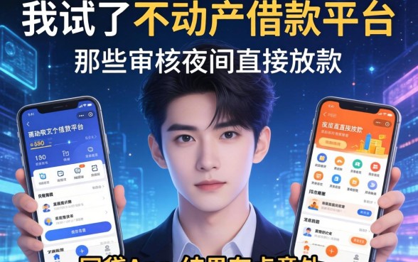 我试了不动产借款平台和那些不审核夜间直接放款的网贷app，结果有点意外