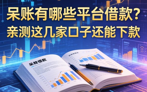 呆账有哪些平台可以借款？亲测这几家口子还能下款