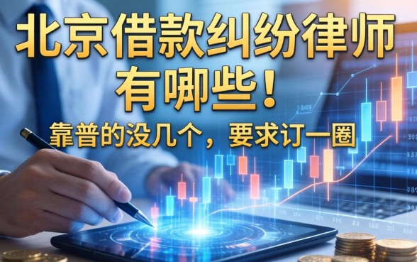 北京借款纠纷律师有哪些？我打听了一圈，发现靠谱的没几个