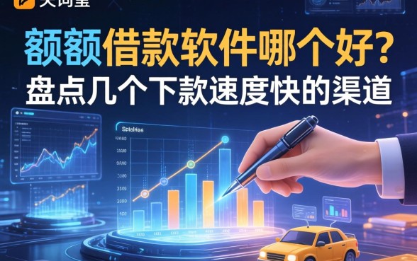 大额的借款软件哪个好？盘点几个下款速度快的渠道