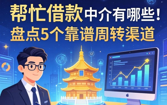 帮忙借款的中介有哪些？盘点5个靠谱周转渠道