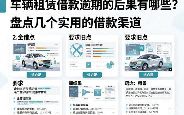 车辆租赁借款逾期的后果有哪些？盘点几个实用的借款渠道