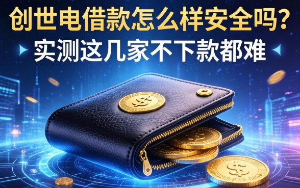 创世钱包借款怎么样安全吗？实测这几家不下款都难