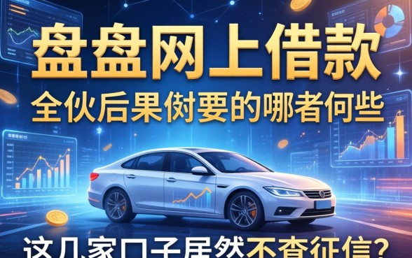 盘点从网上借款的后果有哪些，这几家口子居然不查征信？