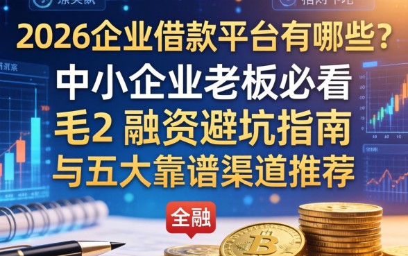 2026企业借款平台有哪些？中小企业老板必看的融资避坑指南与五大靠谱渠道推荐