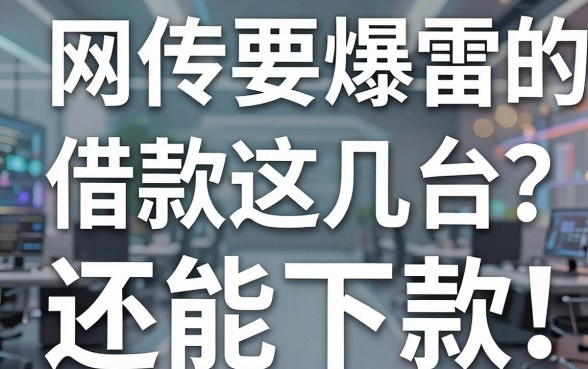 网传要爆雷的借款平台有哪些？实测这几款还能下款