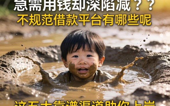 急需用钱却深陷泥潭？不规范借款平台有哪些呢，这五大靠谱渠道助你上岸