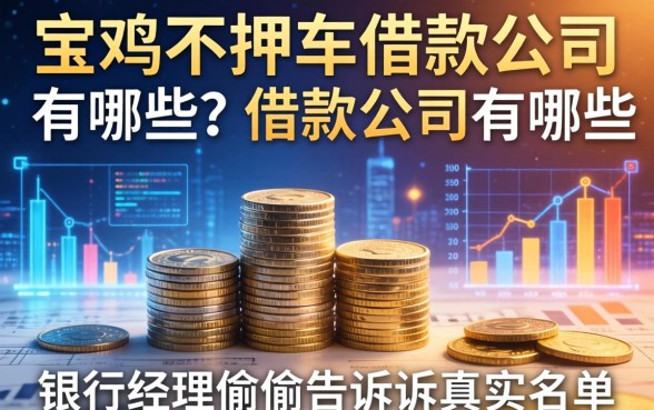 宝鸡不押车借款公司有哪些？银行经理偷偷告诉你真实名单