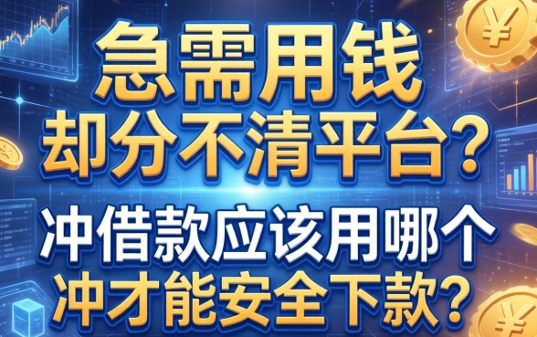 急需用钱却分不清平台？冲借款应该用哪个冲才能安全下款？