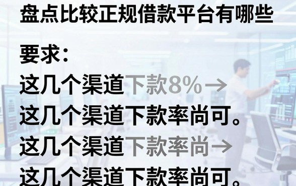 盘点比较正规借款平台有哪些,这几个渠道下款率尚可