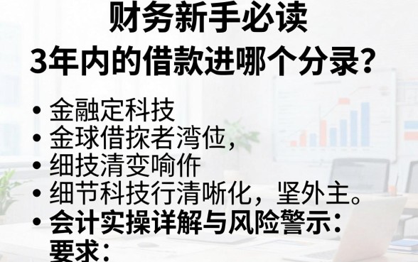 财务新手必读:3年内的借款进哪个分录?会计实操详解与风险警示