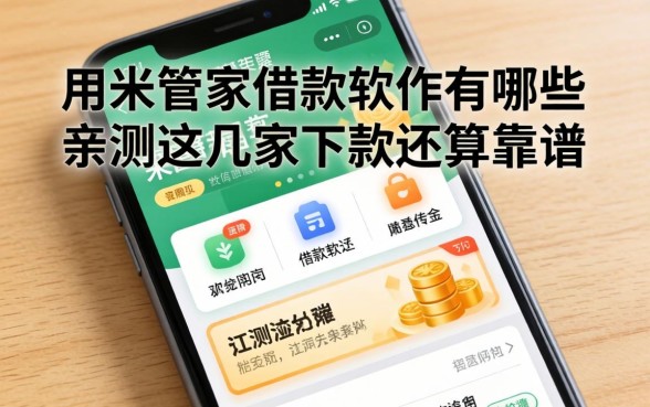用米管家借款软件有哪些，亲测这几家下款还算靠谱
