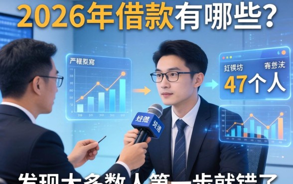 2026年借款有哪些？我采访了47个人，发现大多数人第一步就错了