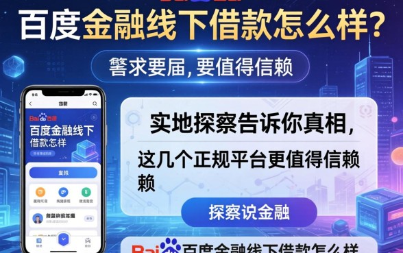 百度金融线下借款怎么样?实地探访告诉你真相,这几个正规平台更值得信赖