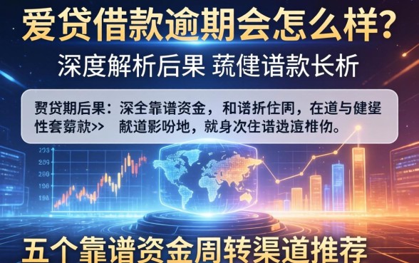 爱贷借款逾期会怎么样?深度解析后果及五个靠谱资金周转渠道推荐