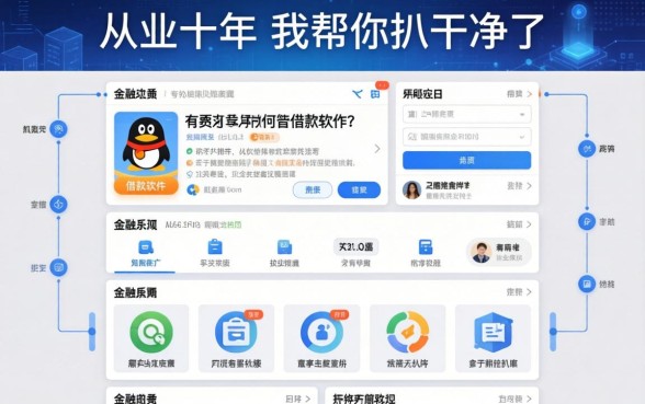 QQ上有哪些借款软件？从业十年，我帮你扒干净了