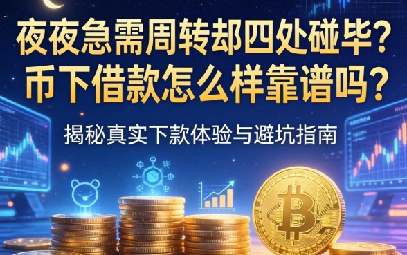 深夜急需周转却四处碰壁？币下借款怎么样靠谱吗？揭秘真实下款体验与避坑指南