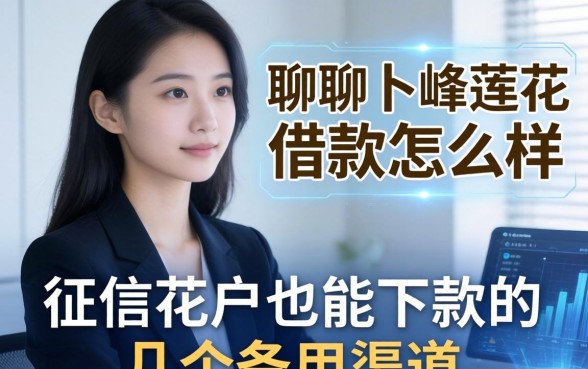 聊聊卜蜂莲花借款怎么样:征信花户也能下款的几个备用渠道