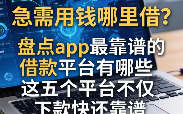急需用钱哪里借？盘点app最靠谱的借款平台有哪些，这五个平台不仅下款快还靠谱