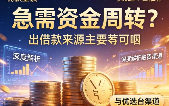急需资金周转？出借款来源主要有哪些？深度解析融资渠道与优选平台推荐