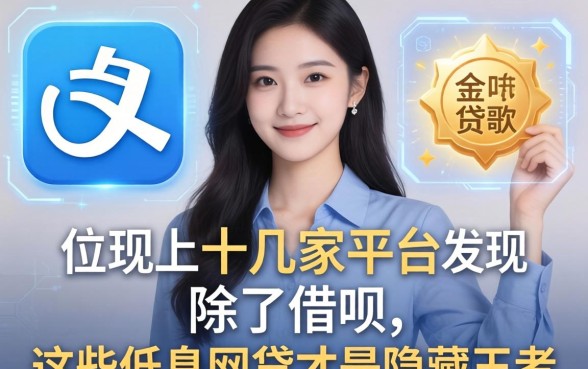 我翻了十几家平台，发现除了借呗，这些低息网贷才是隐藏王者