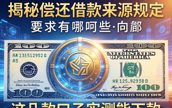 揭秘偿还借款来源规定有哪些,这几款口子实测能下款