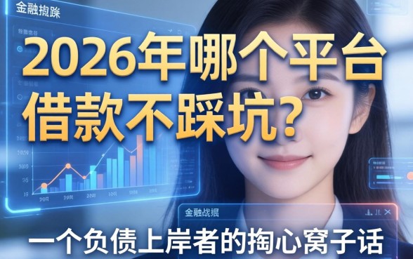 2026年哪个平台借款不踩坑？一个负债上岸者的掏心窝子话