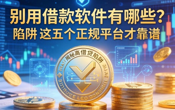 别用借款软件有哪些？揭秘高风险借贷陷阱，这五个正规平台才靠谱