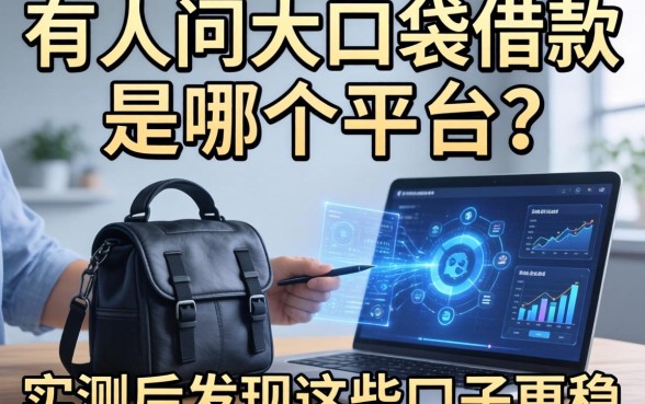 有人问大口袋借款是哪个平台？实测后发现这些口子更稳