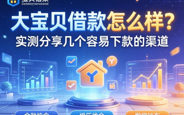 大宝贝借款怎么样？实测分享几个容易下款的渠道