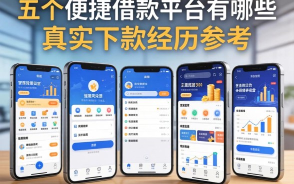 整理了五个便捷的借款平台有哪些,附真实下款经历参考