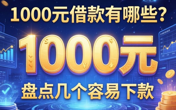 1000元借款有哪些？盘点几个容易下款的渠道