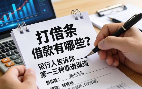 打借条的借款有哪些？银行人告诉你三种靠谱渠道