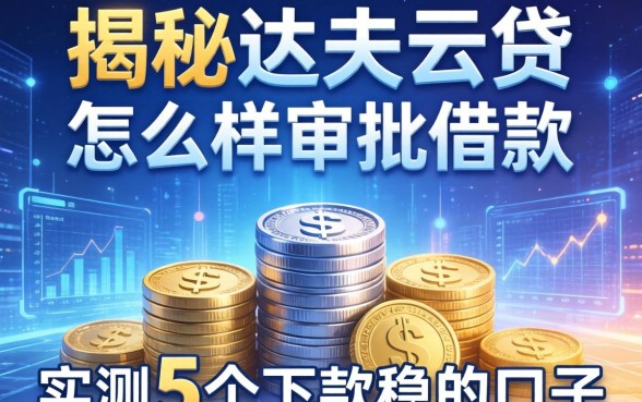 揭秘达飞云贷怎么样审批借款,实测5个下款稳的口子