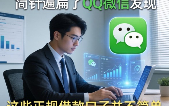 我翻遍了QQ微信，发现这些正规借款口子并不简单