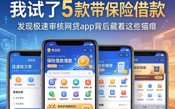 我试了5款带保险的借款软件，发现极速审核的网贷app背后藏着这些猫腻