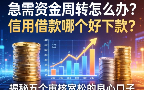 急需资金周转怎么办？信用借款哪个好下款？揭秘五个审核宽松的良心口子