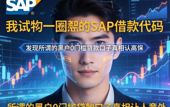 我试了一圈SAP借款代码,发现所谓的黑户0门槛贷款口子真相让人意外