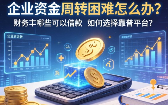 企业资金周转困难怎么办？财务中哪些可以借款以及如何选择靠谱平台？