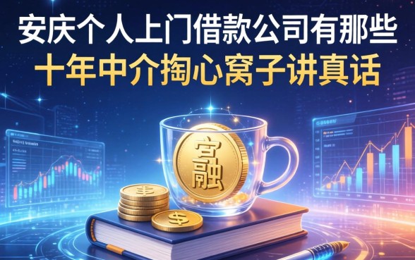 安庆个人上门借款公司有哪些？十年中介掏心窝子讲真话