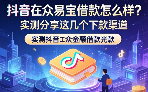 抖音合众易宝借款怎么样？实测分享这几个下款渠道