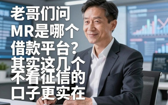 老哥们问MR是哪个借款平台?其实这几个不看征信的口子更实在