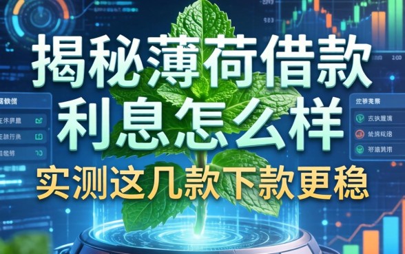 揭秘薄荷借款利息怎么样,实测这几款下款更稳