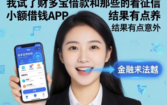 我试了财多宝借款和那些不看征信小额借钱的app，结果有点意外